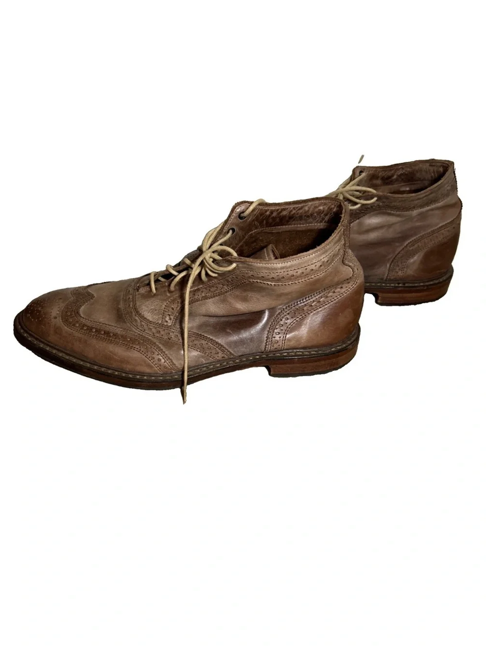 Allen Edmonds Cronmok Men’s Wingtip Ankle Boots Drown Leather Size 9 USA